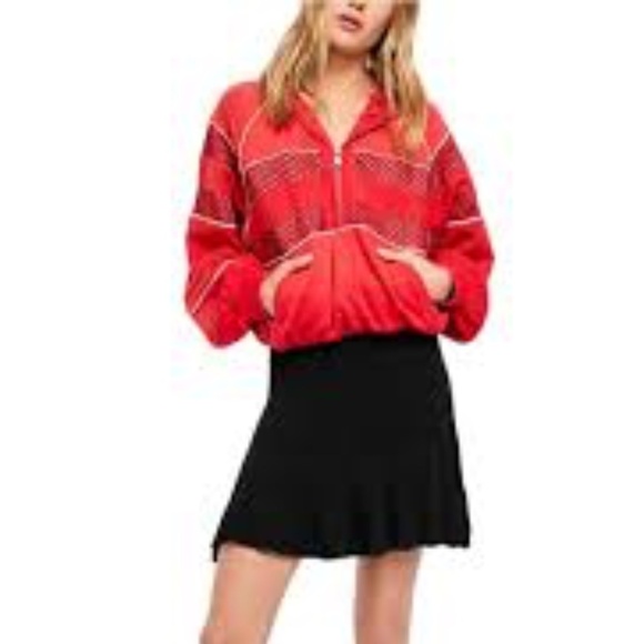 Free People Knit Ruffle Mini Skirt - Picture 1 of 9